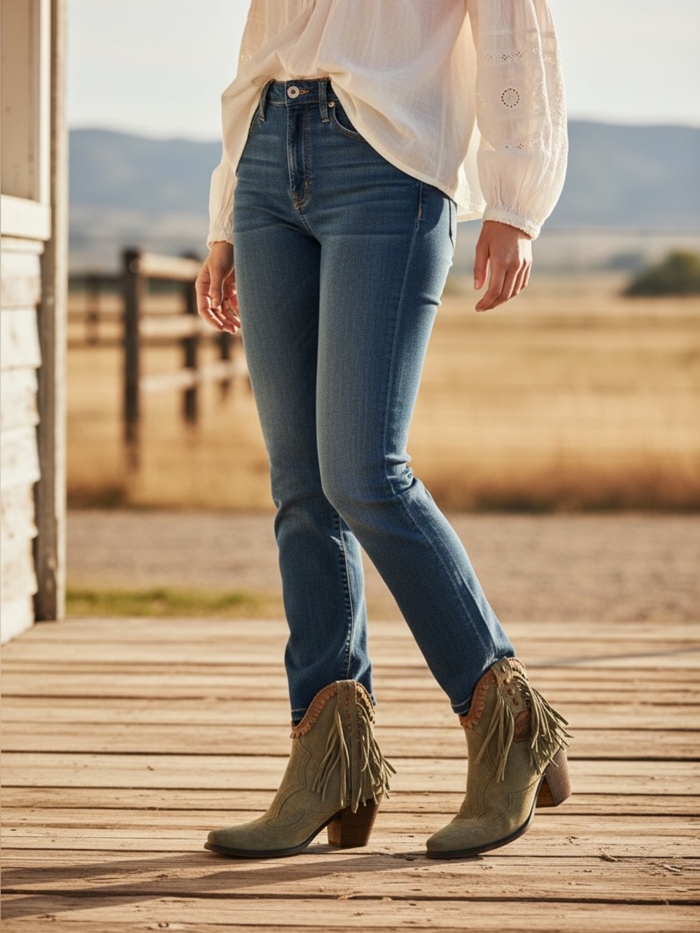 EL VAQUERO Ivy Silverstone Ecru Wedge Moccasin Boots Size 38